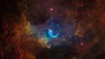 Artist rendering of the Bubble Nebula