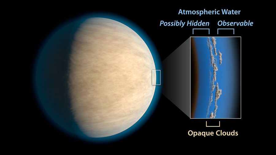 Hot Jupiter with Hidden Water