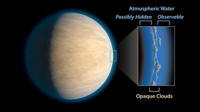 Hot Jupiter with Hidden Water