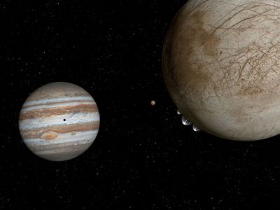 Artist’s View of Plumes on Europa