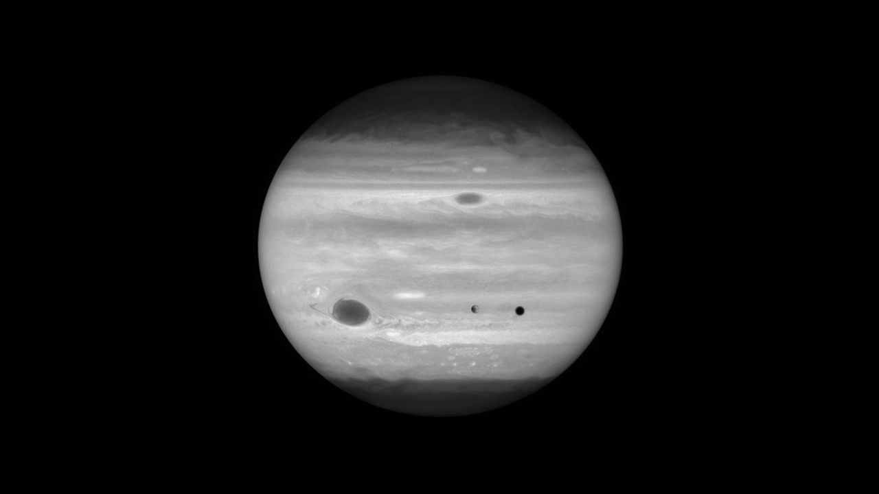Europa Transiting Jupiter