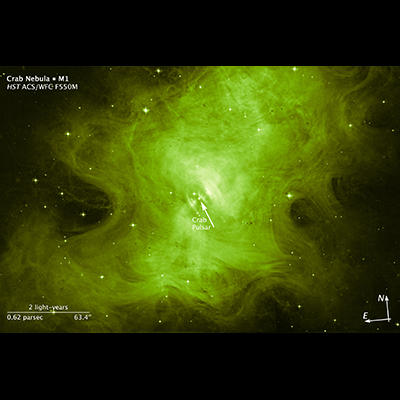 Scale and Compass for Crab Nebula