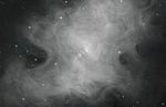 Crab Nebula (Black/White)