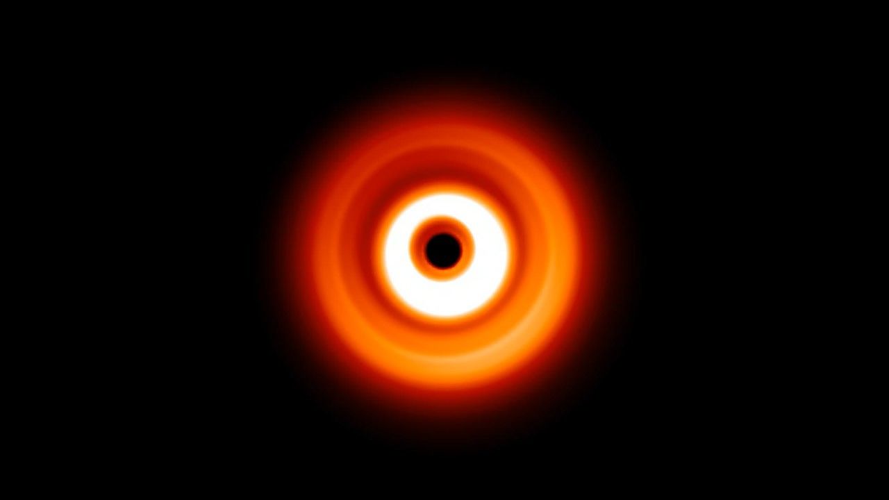 Shadow on TW Hydrae Disk Visualization