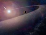 Comet-Like Object Falling Toward White Dwarf (Artist's Concept)
