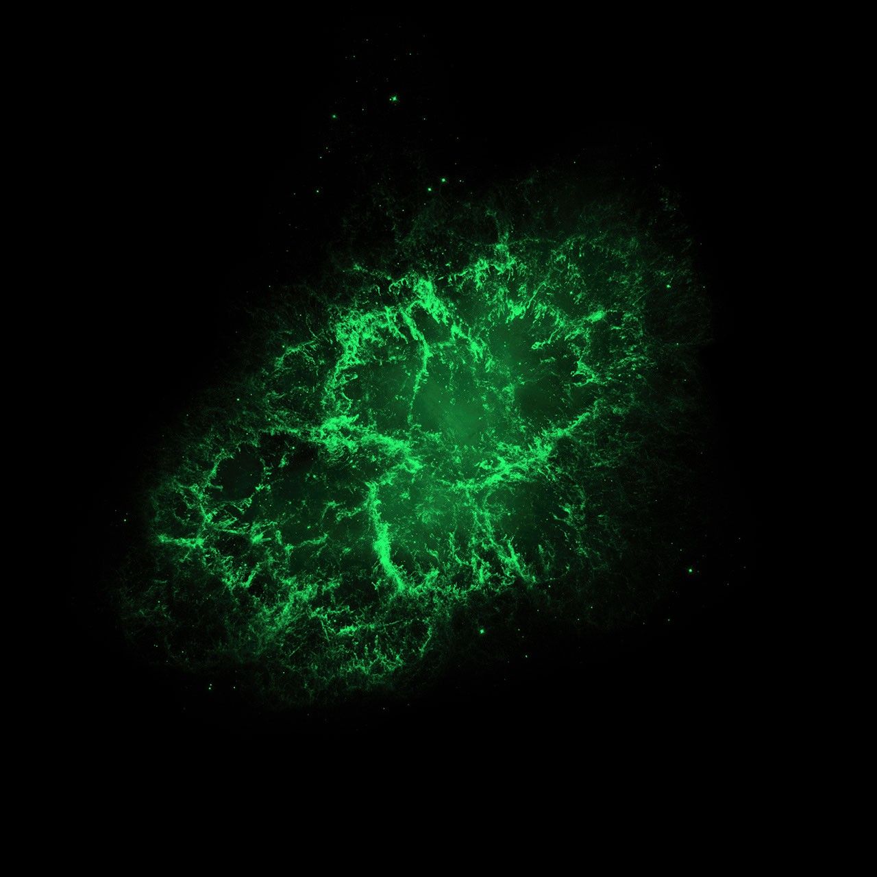 Hubble Space Telescope (visible) Image of the Crab Nebula