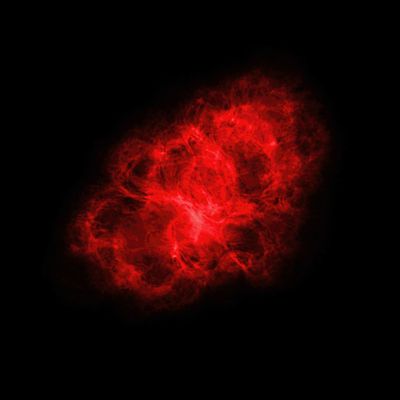 Very Large Array (radio) Image of the Crab Nebula