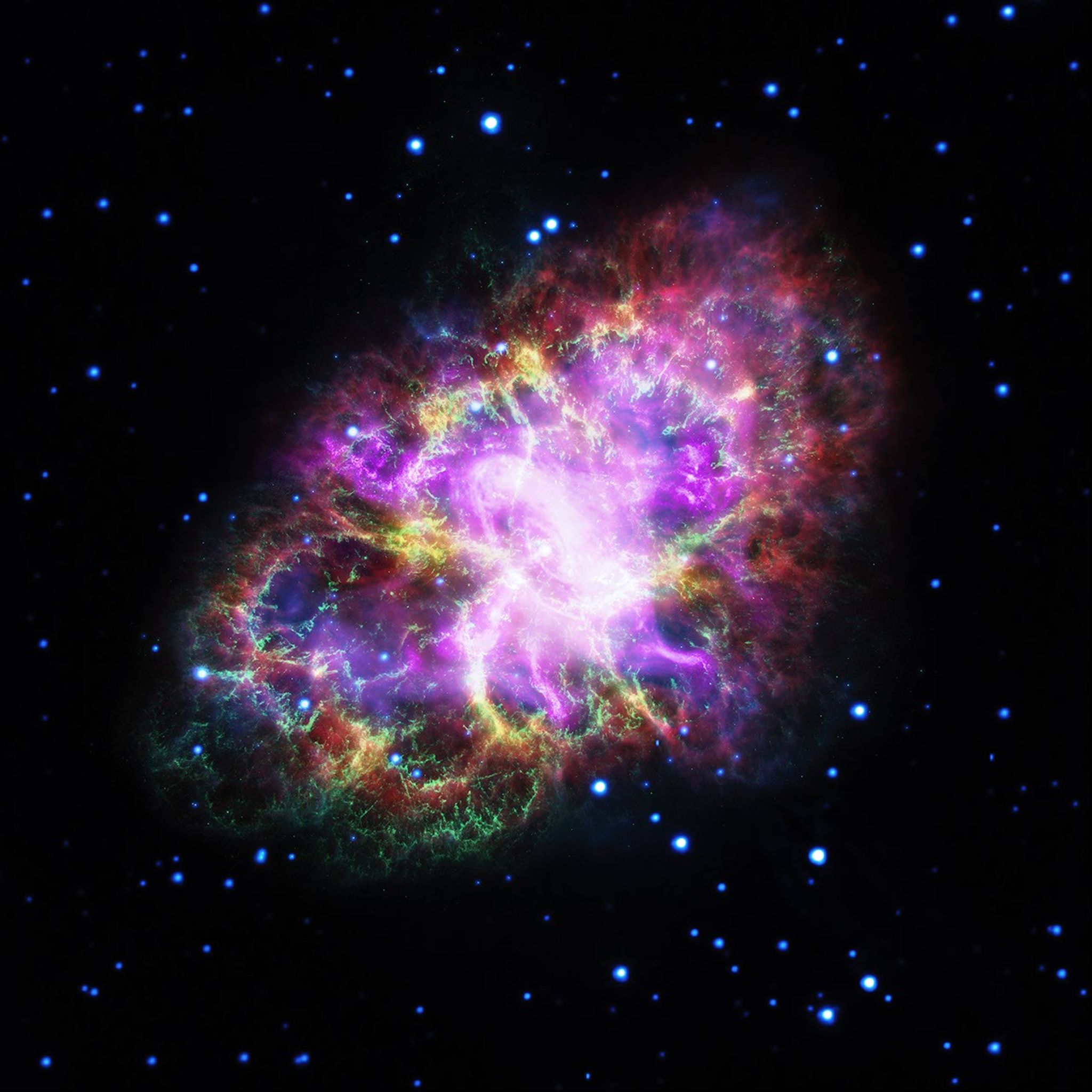 Spitzer Space Telescope (infrared) Image of the Crab Nebula - NASA Science image.