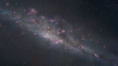 Artist’s Illustration of Unlensed Source Galaxy