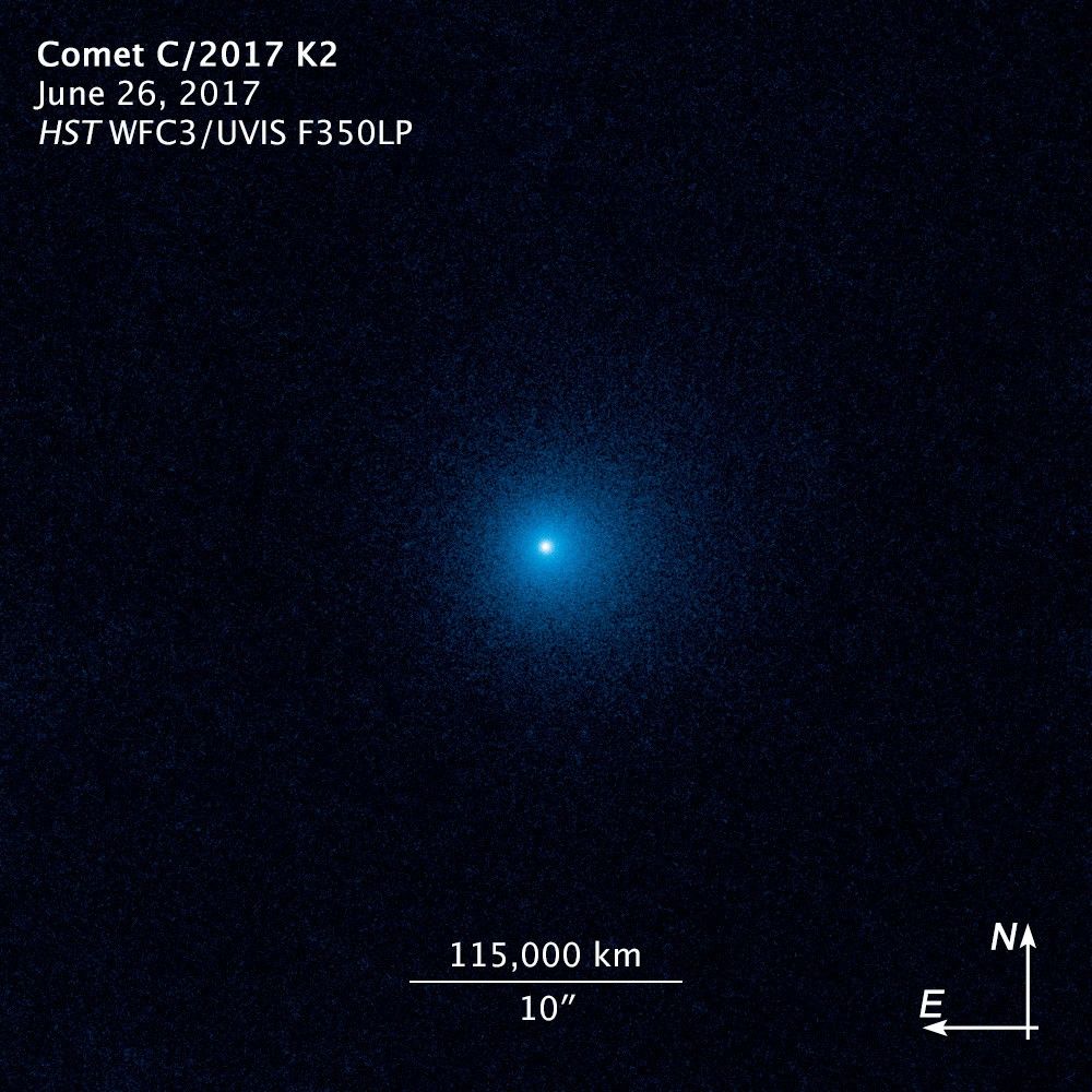 Compass Image for Comet C/2017 K2