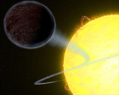 Artist’s View of Extrasolar Planet WASP-12b