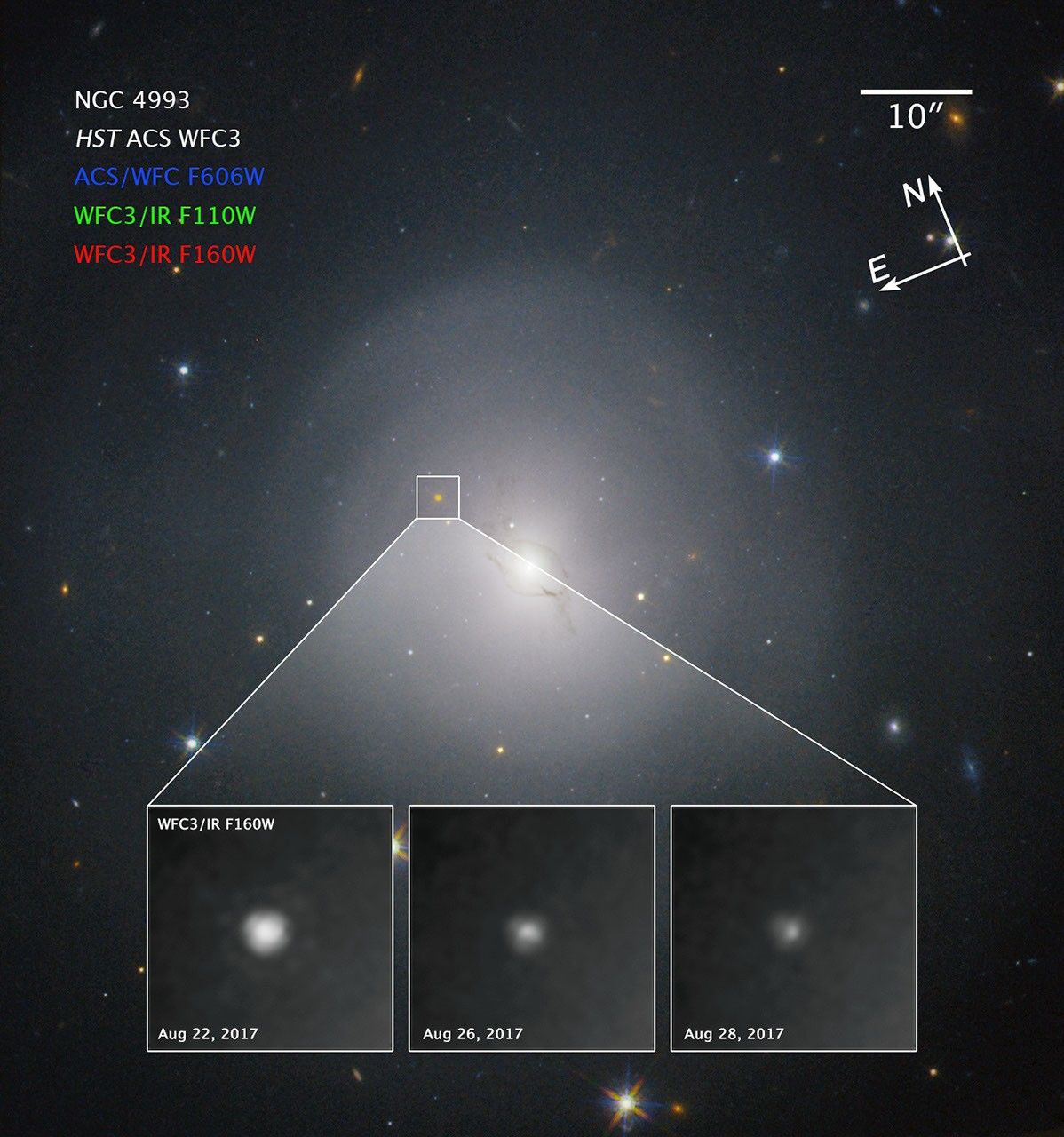 Compass Image for Gravitational Wave Source in NGC 4993