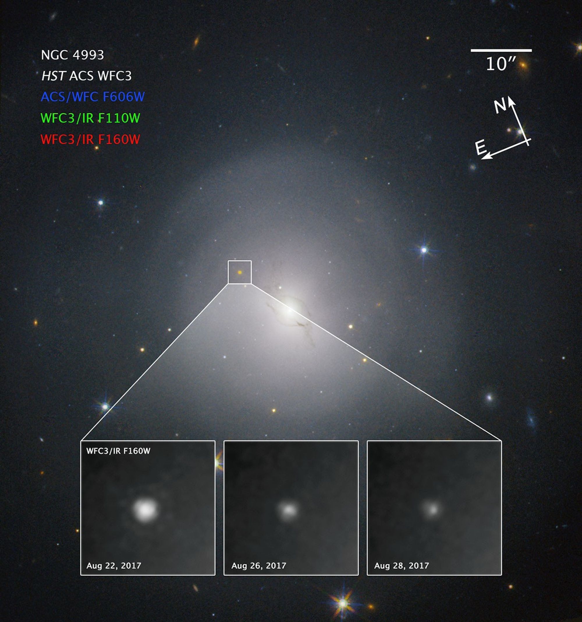 Compass Image for Gravitational Wave Source in NGC 4993