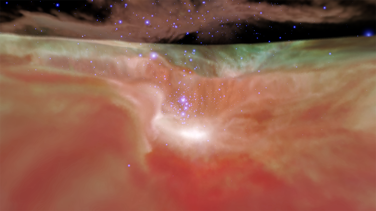 
			Infrared Visualization of the Orion Nebula - NASA Science			