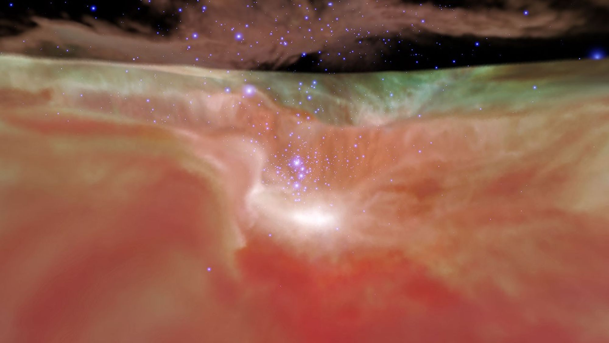 Infrared Visualization of the Orion Nebula