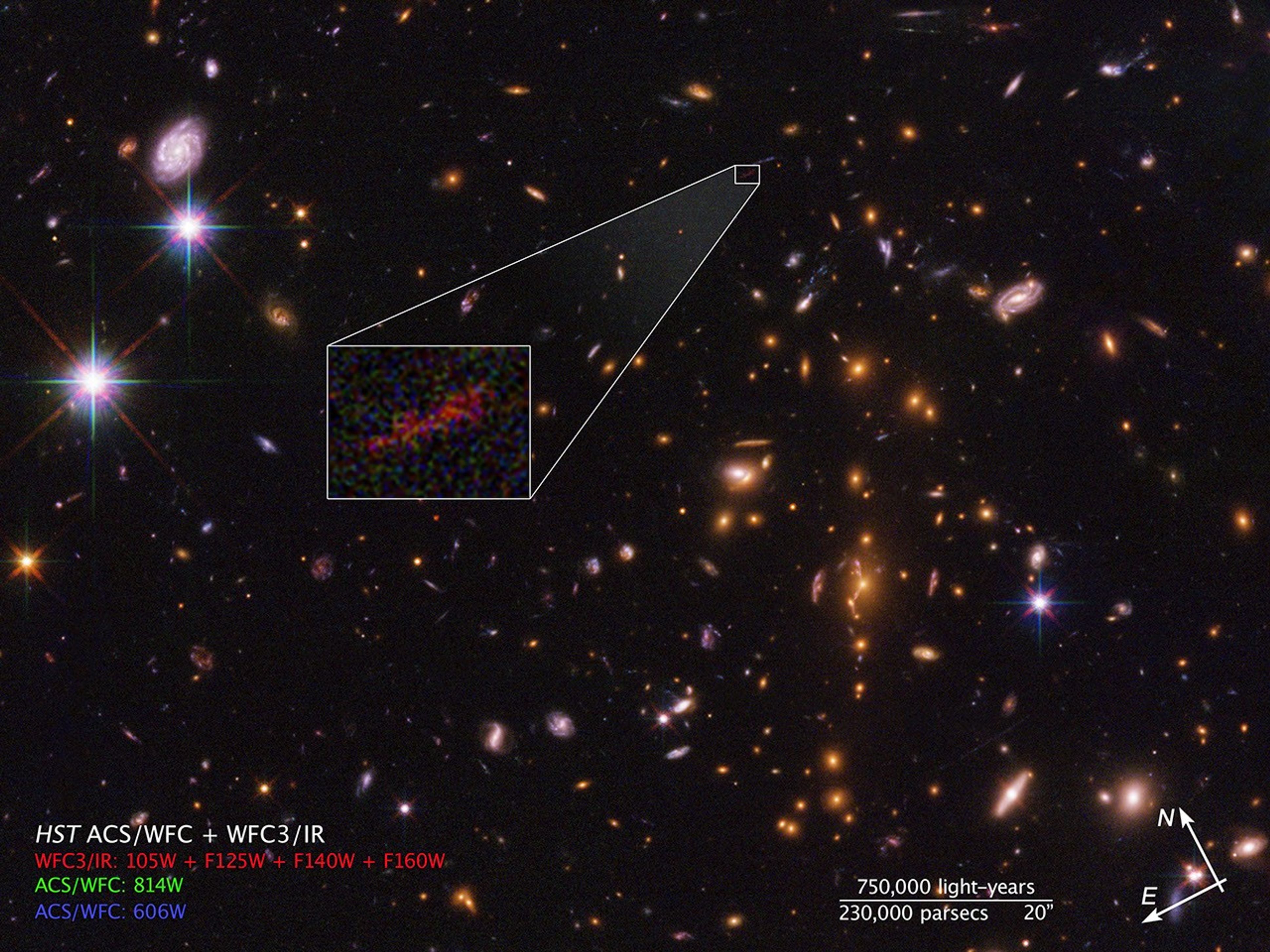 Compass Image for SPT0615-JD Lensed Galaxy (z~10)