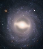 A galaxy with a core resembling a steering wheel.
