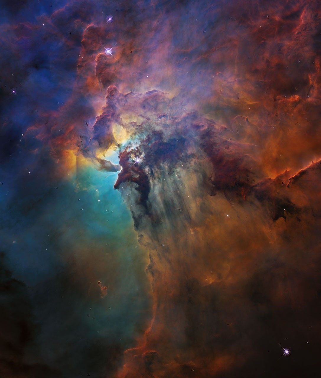 Lagoon Nebula in visible light