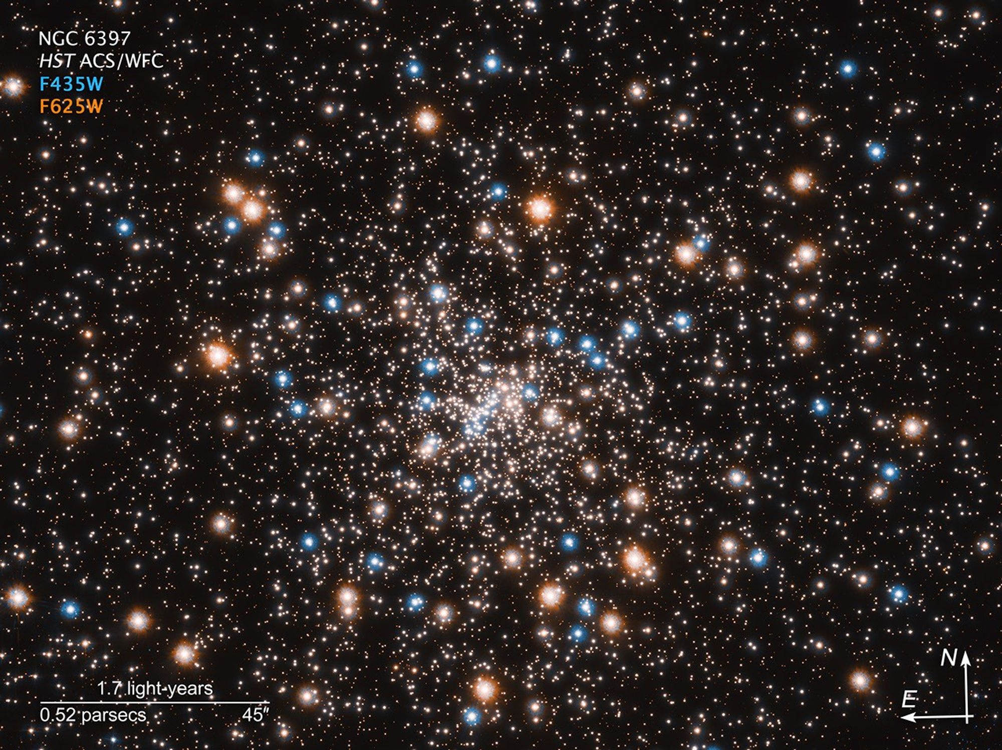 Compass Image for NGC 6397