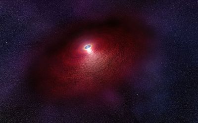 Artist’s Impression of Disk Around a Neutron Star