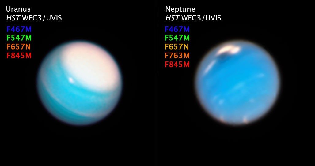 Compass Image of Uranus and Neptune