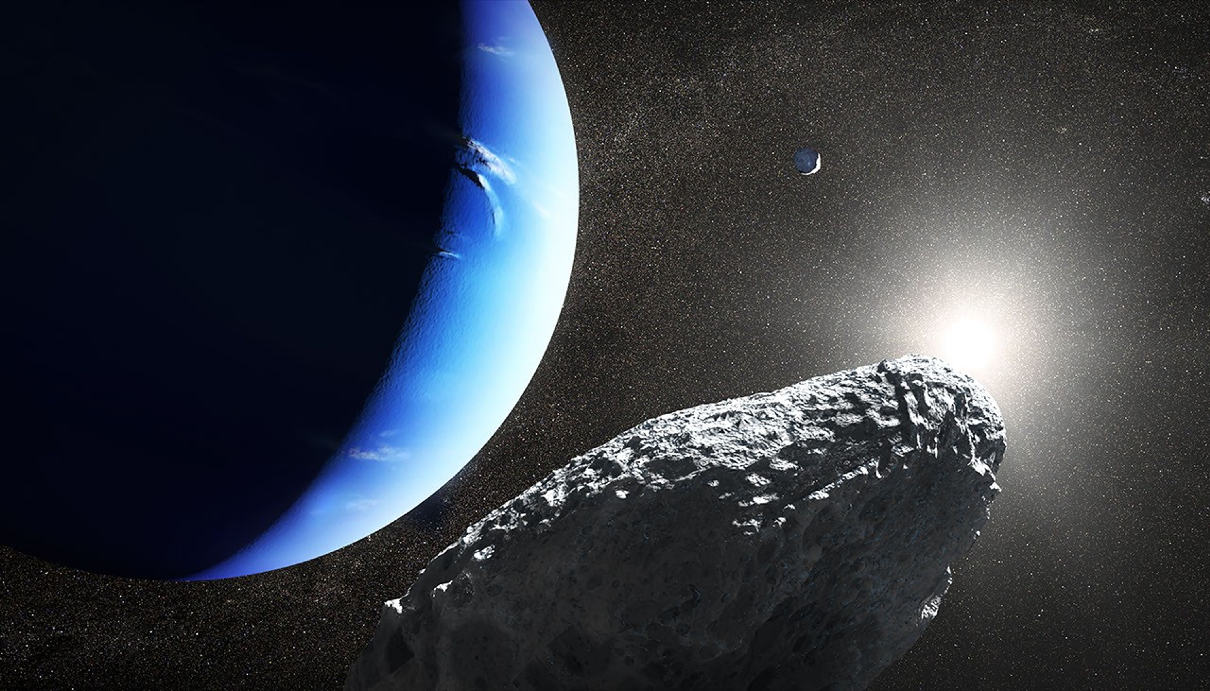 Artist's Concept of Neptune's Moon Hippocamp