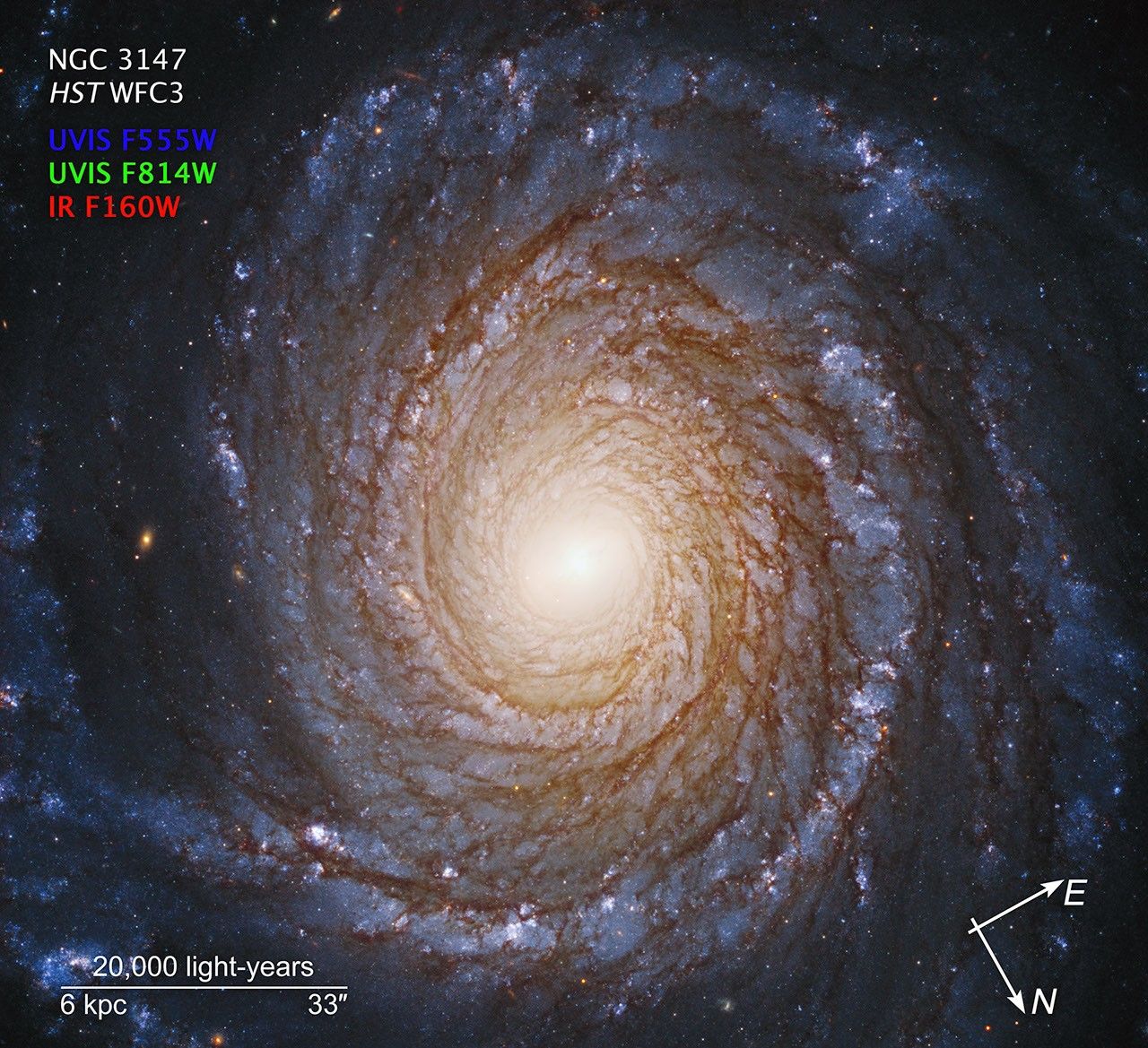 Compass Image for NGC 3147