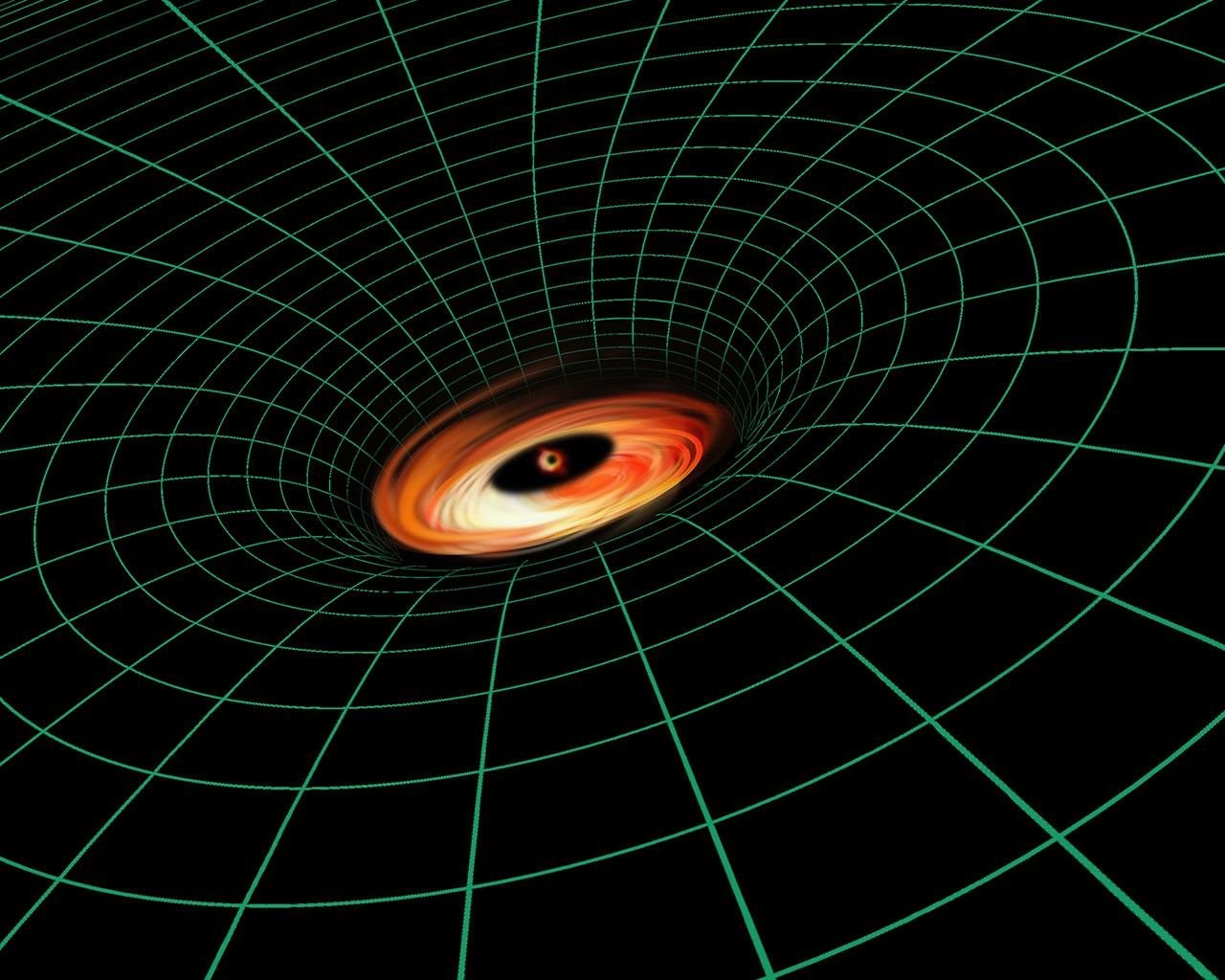 Artist's Illustration of Black Hole in NGC 3147