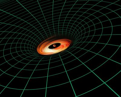 Artist’s Illustration of Black Hole in NGC 3147