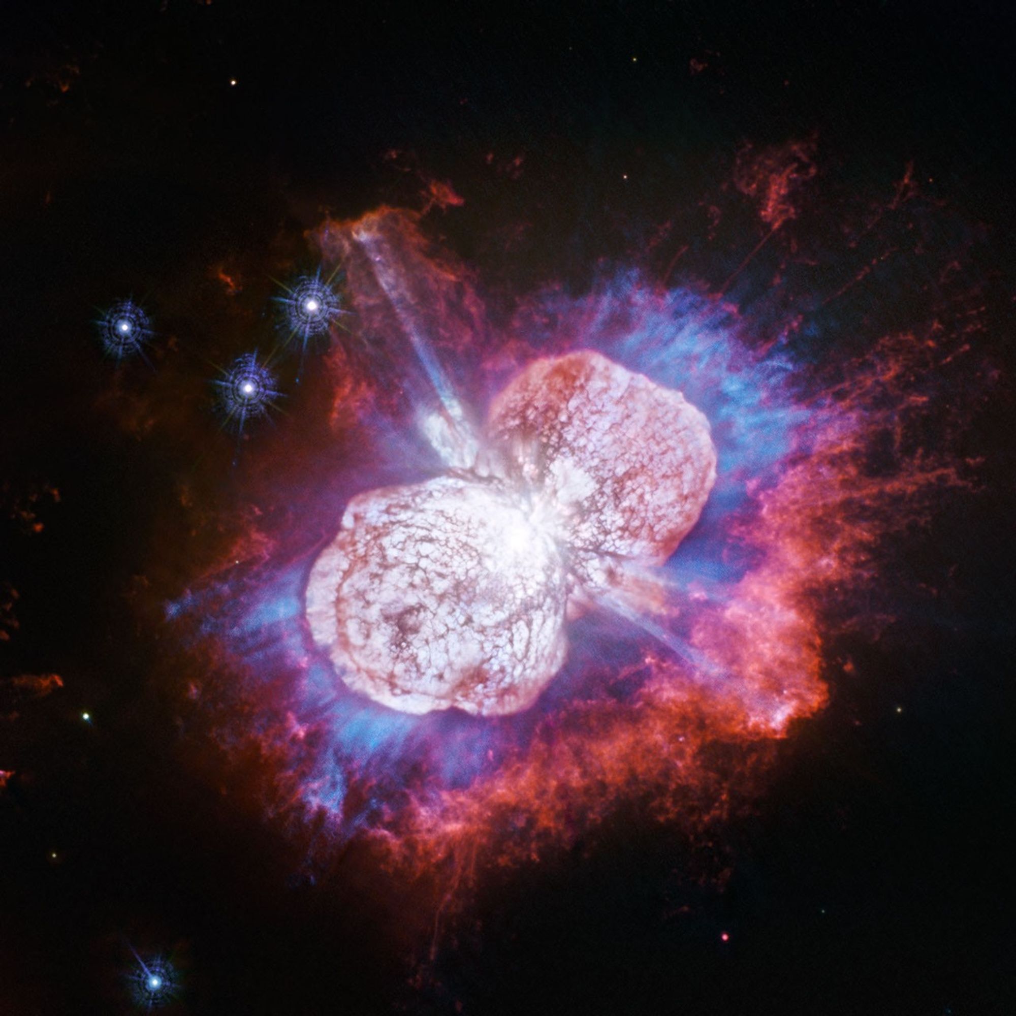 Eta Carinae: Observations in UV Light Uncover Magnesium Embedded in Warm Gas
