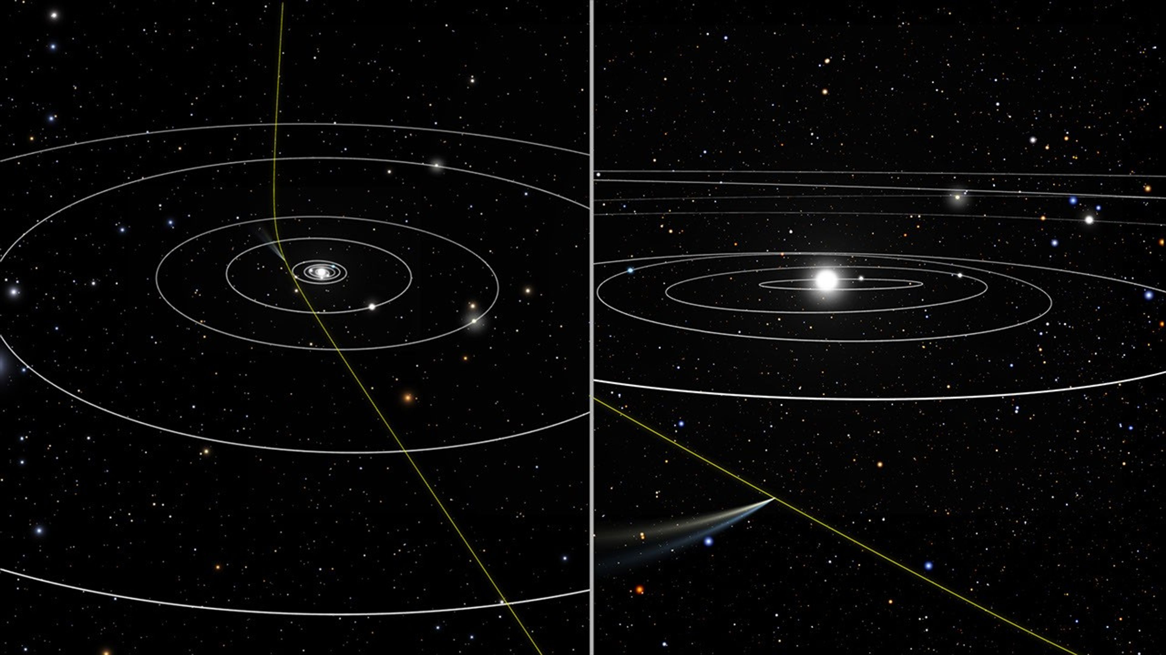 Artist's Illustration of Comet 2I/Borisov's Orbit