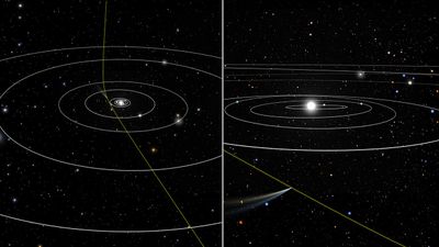 Artist’s Illustration of Comet 2I/Borisov’s Orbit