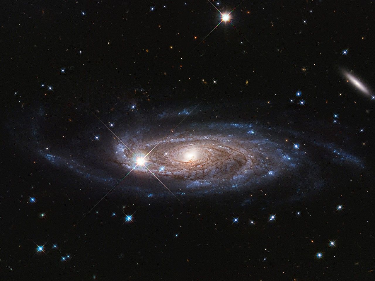 Spiral galaxy with sweeping spiral arms.