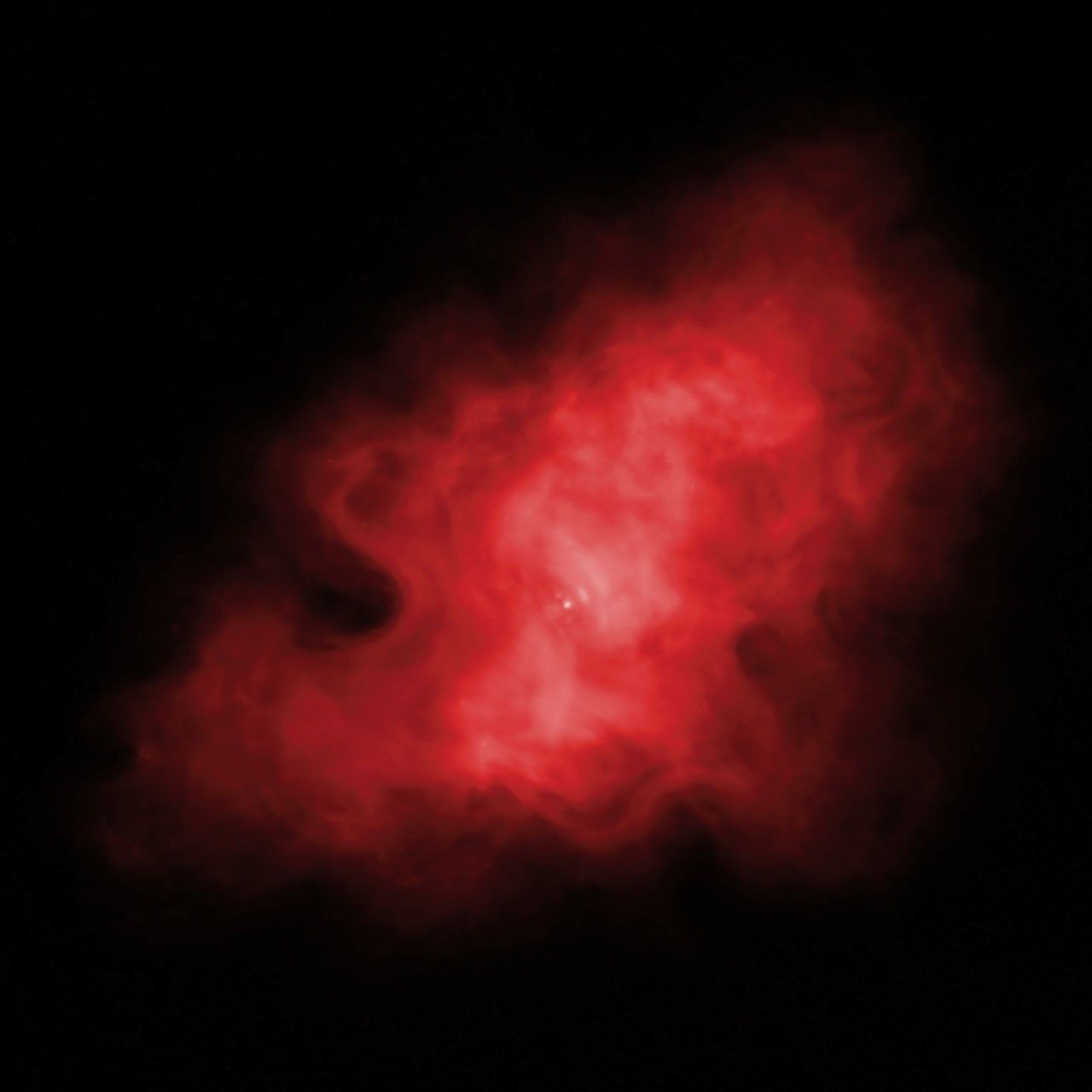 Infrared View of Crab Nebula