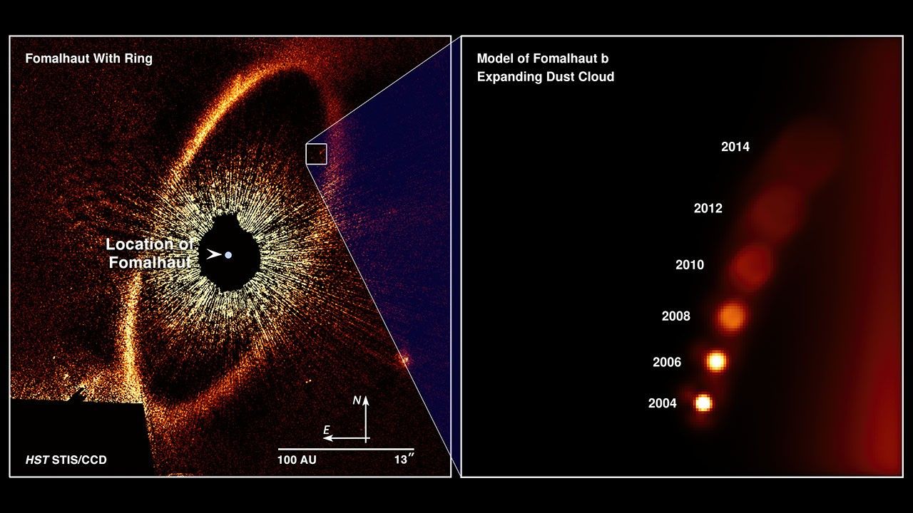 Compass Image of Model of Fomalhaut b Dust Cloud