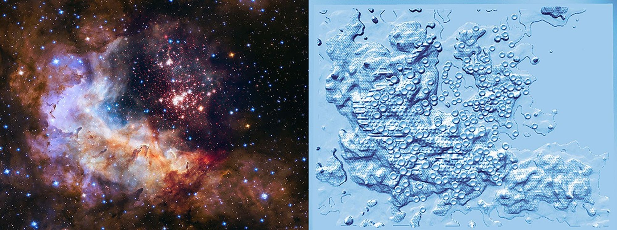 Westerlund 2: 3D Tactile Print