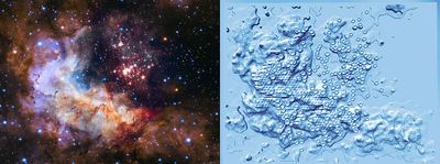 Westerlund 2: 3D Tactile Print