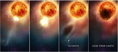 Illustration of Outburst from Betelgeuse