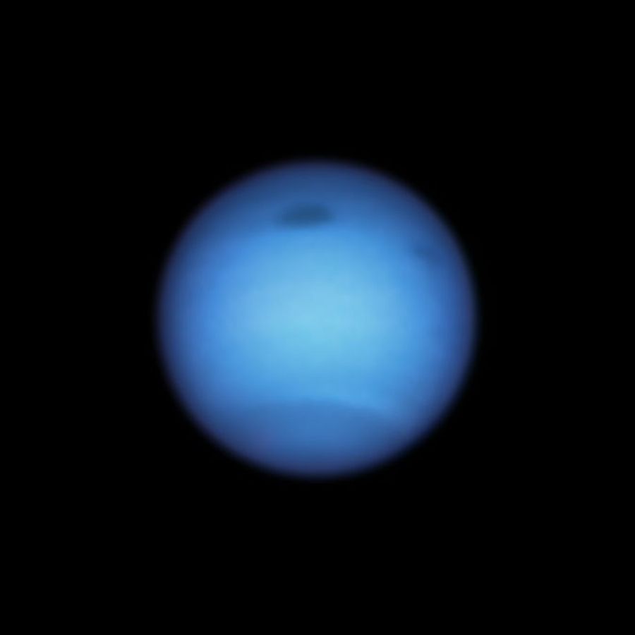 Dark spot on Neptune