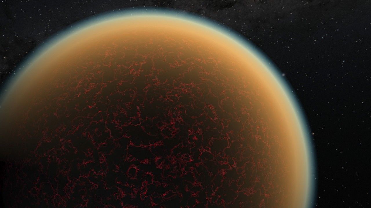 Artist's impression of exoplanet GJ 1132 b