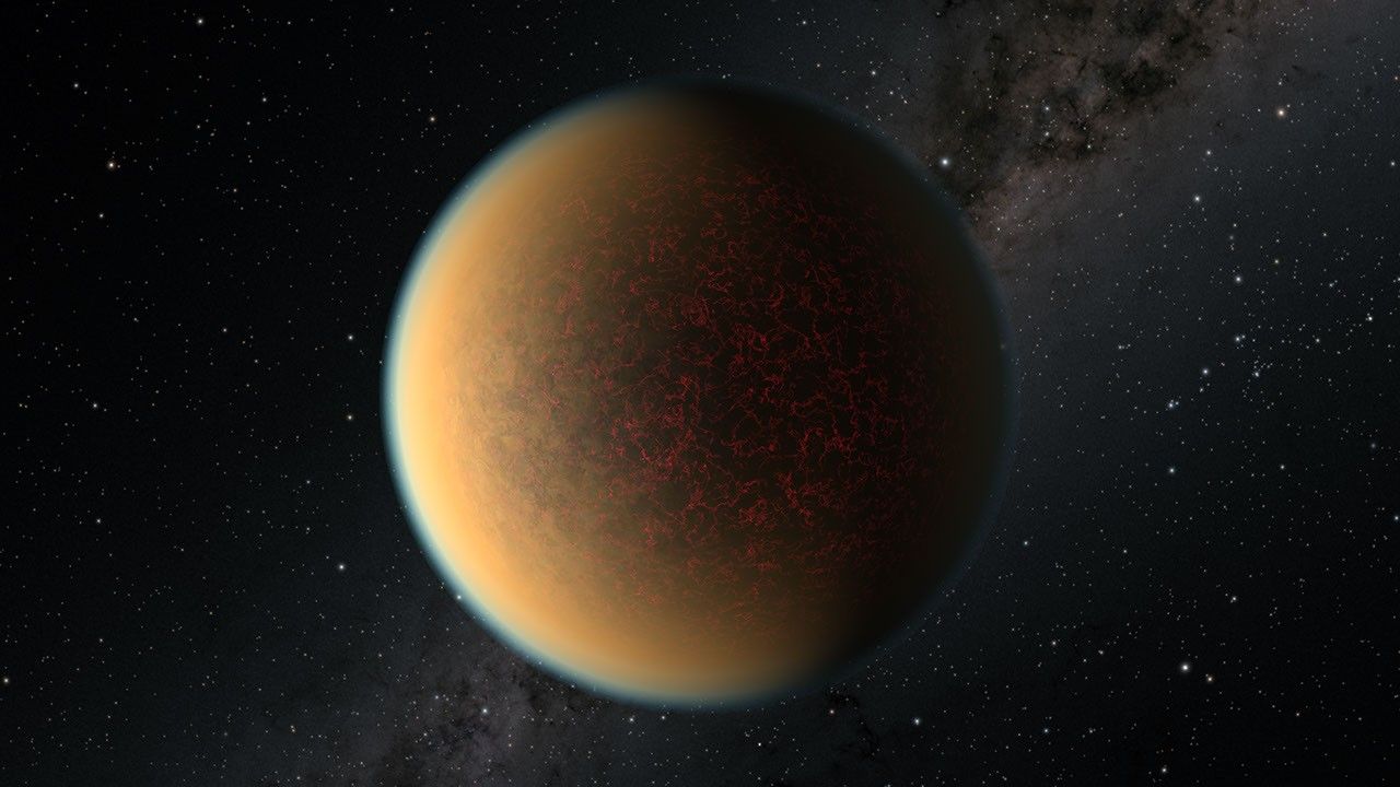 Artist's impression of exoplanet GJ 1132 b