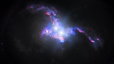 Double Quasars Illustration