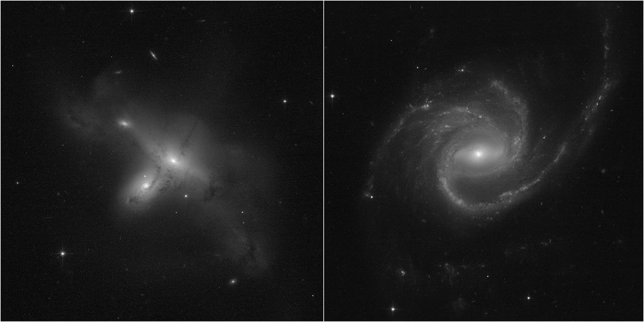 Snapshot of Interacting and Spiral Galaxies