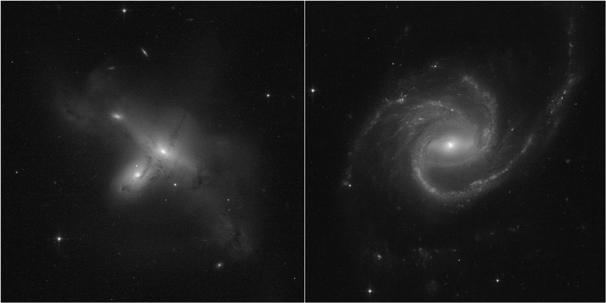 Snapshot of Interacting and Spiral Galaxies