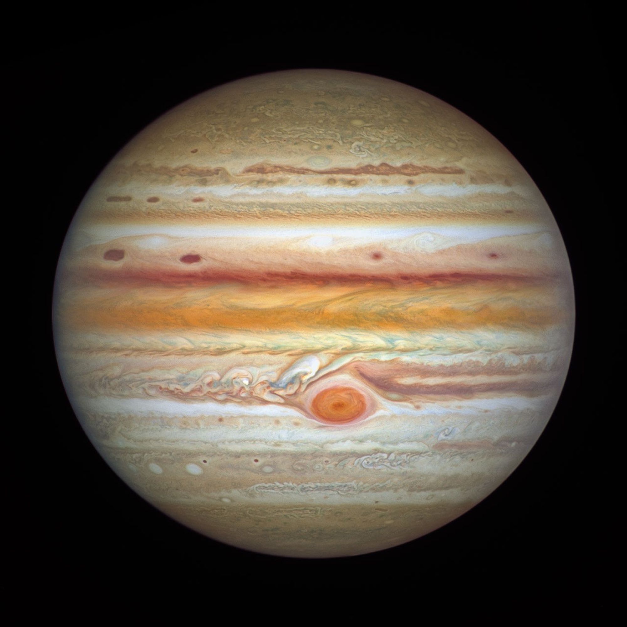 Clear image of Jupiter's banding