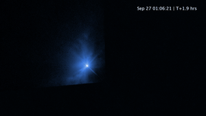 Hubble Captures Movie of DART Asteroid Impact Debris - NASA Science