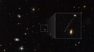 Runaway Black Hole Near RCP28