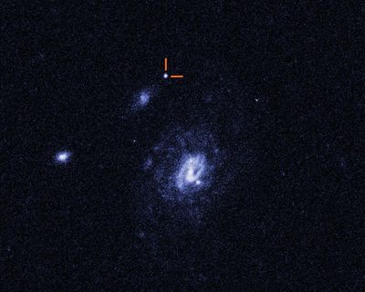 Hubble Views Bright Outburst Far from Galaxies
