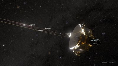New Horizons Looking Back Towards Uranus (Artist’s Concept)