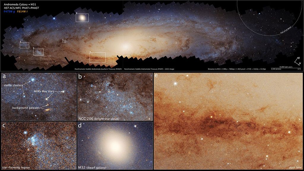 
			NASA's Hubble Traces Hidden History of Andromeda Galaxy			
